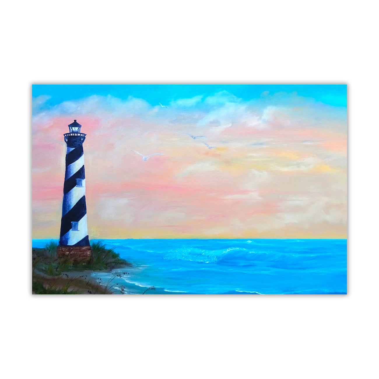 Light House Canvas Wall Art Picture Print for the Living Room, Bedroom, Home Decor