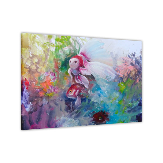 Tropical Fish Canvas Wall Art Picture Print for the Living Room, Bedroom, Home Decor